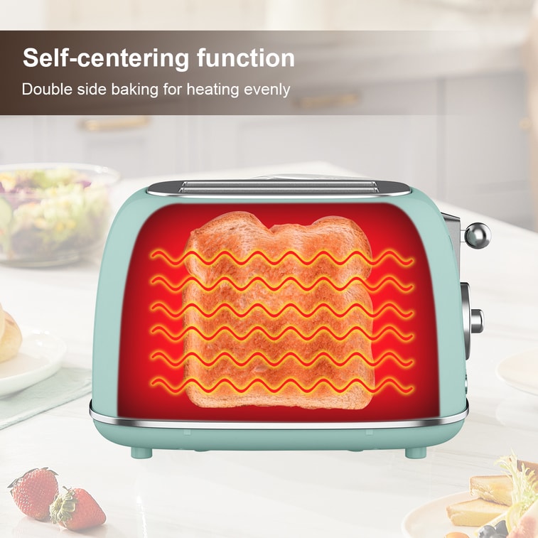 Bear 2-Slice Electric Toaster DSL-P02D5 - Retro Style