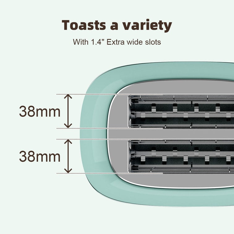 Bear 2-Slice Electric Toaster DSL-P02D5 - Retro Style