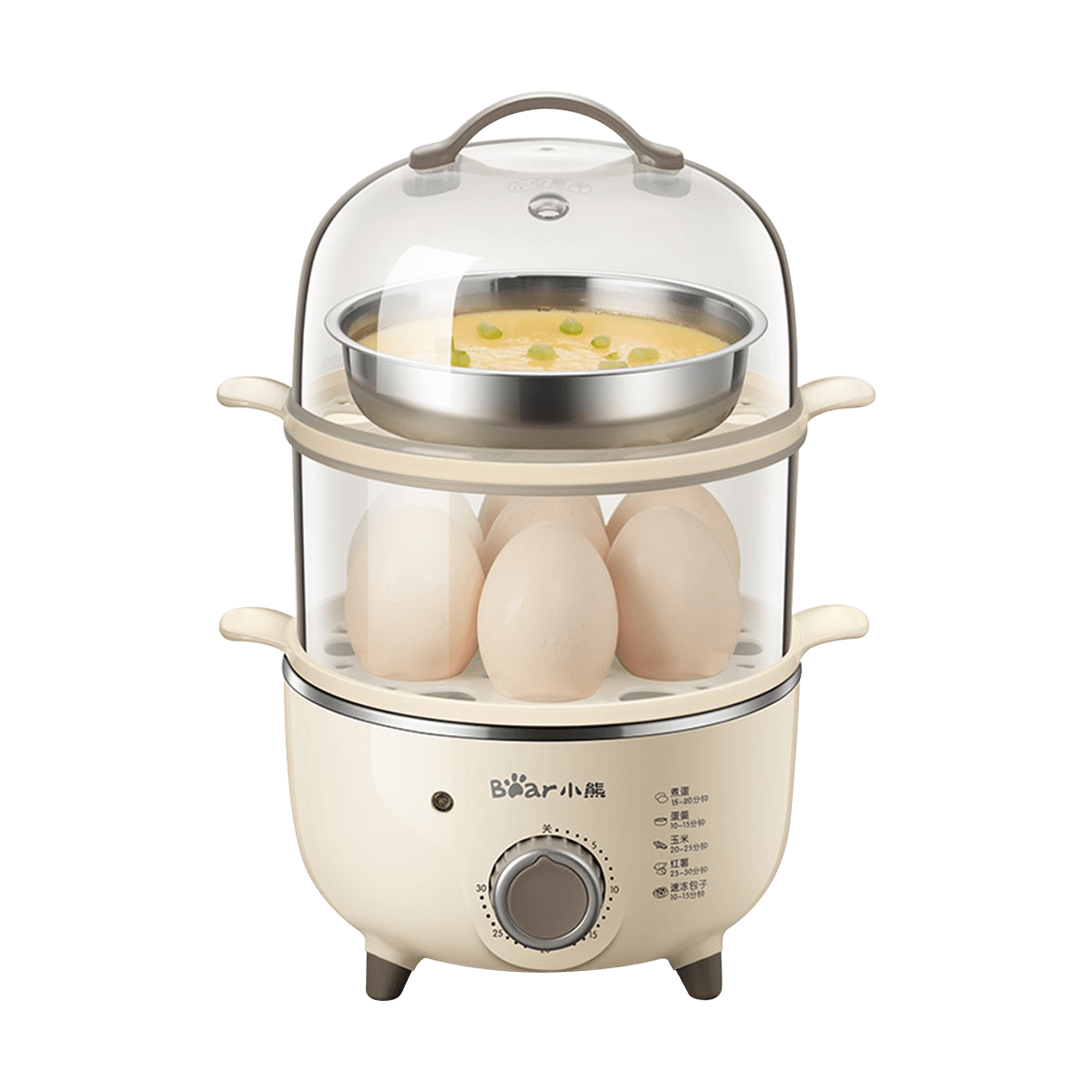 Bear 2022 Rapid Egg Cooker ZDQ-B14R1 with Timer 14 Eggs Capacity Auto Shut Off