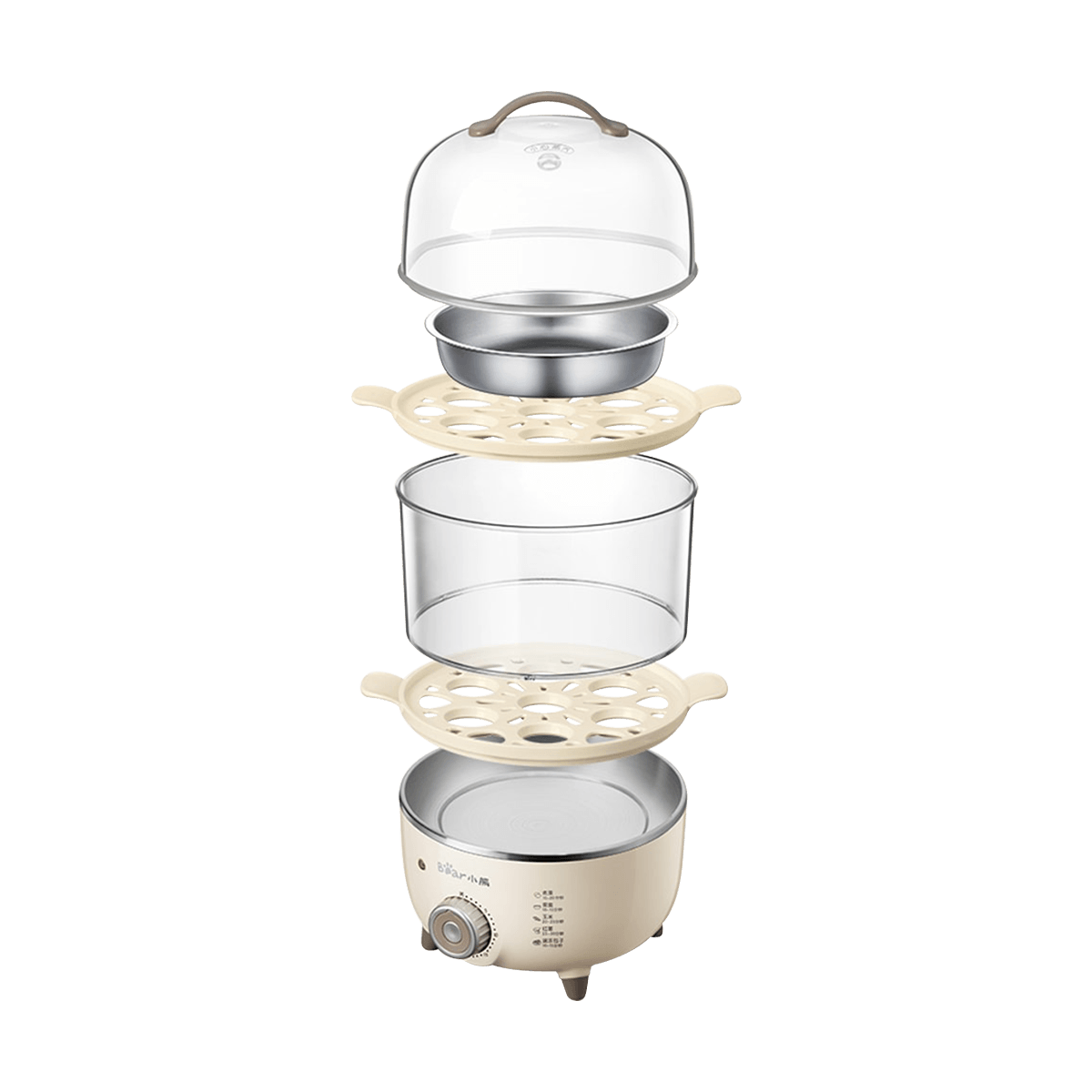 Bear 2022 Rapid Egg Cooker ZDQ-B14R1 with Timer 14 Eggs Capacity Auto Shut Off